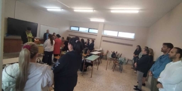 Αγιασμός στο Σχολείο Δεύτερης Ευκαιρίας Αγίου Νικολάου